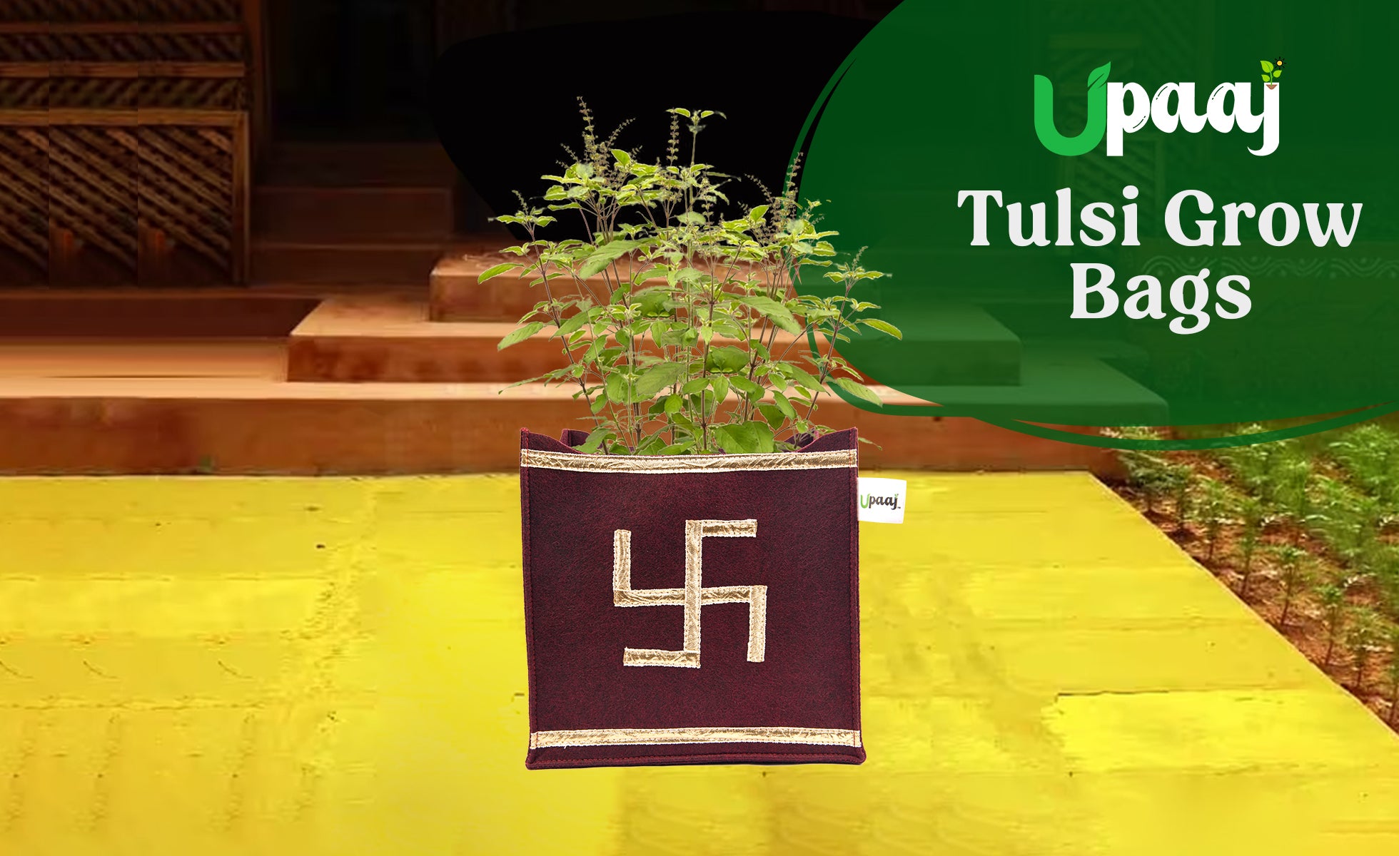 Geo Fabric Tulsi Grow Bag a Sustainable Planter for Tulsi Plant