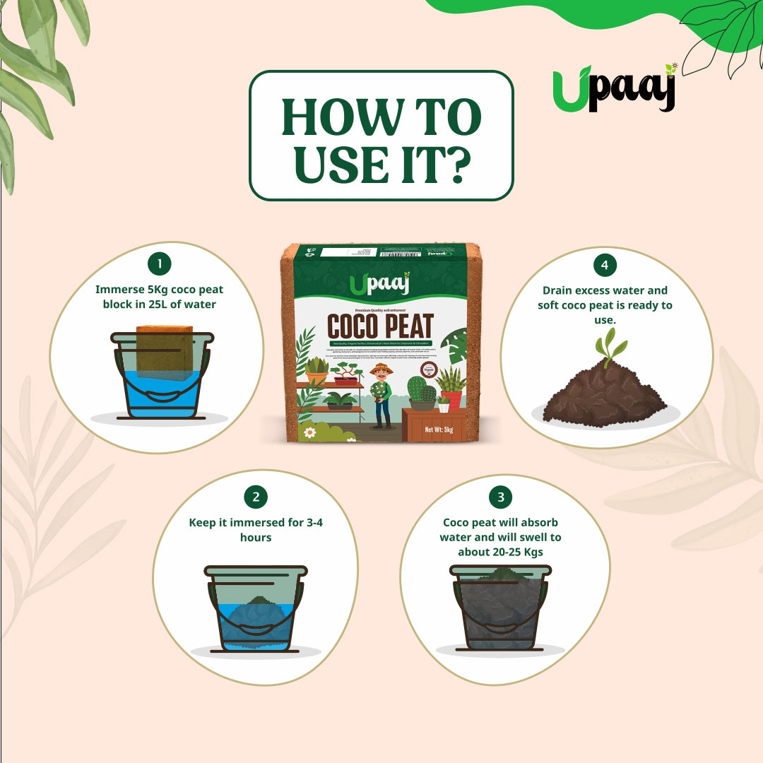 ways to use coco peat for home garden