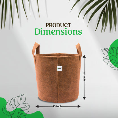 Dimension Image of geo fabric plant bag