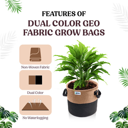 Features of dual color geo fabric grow bag