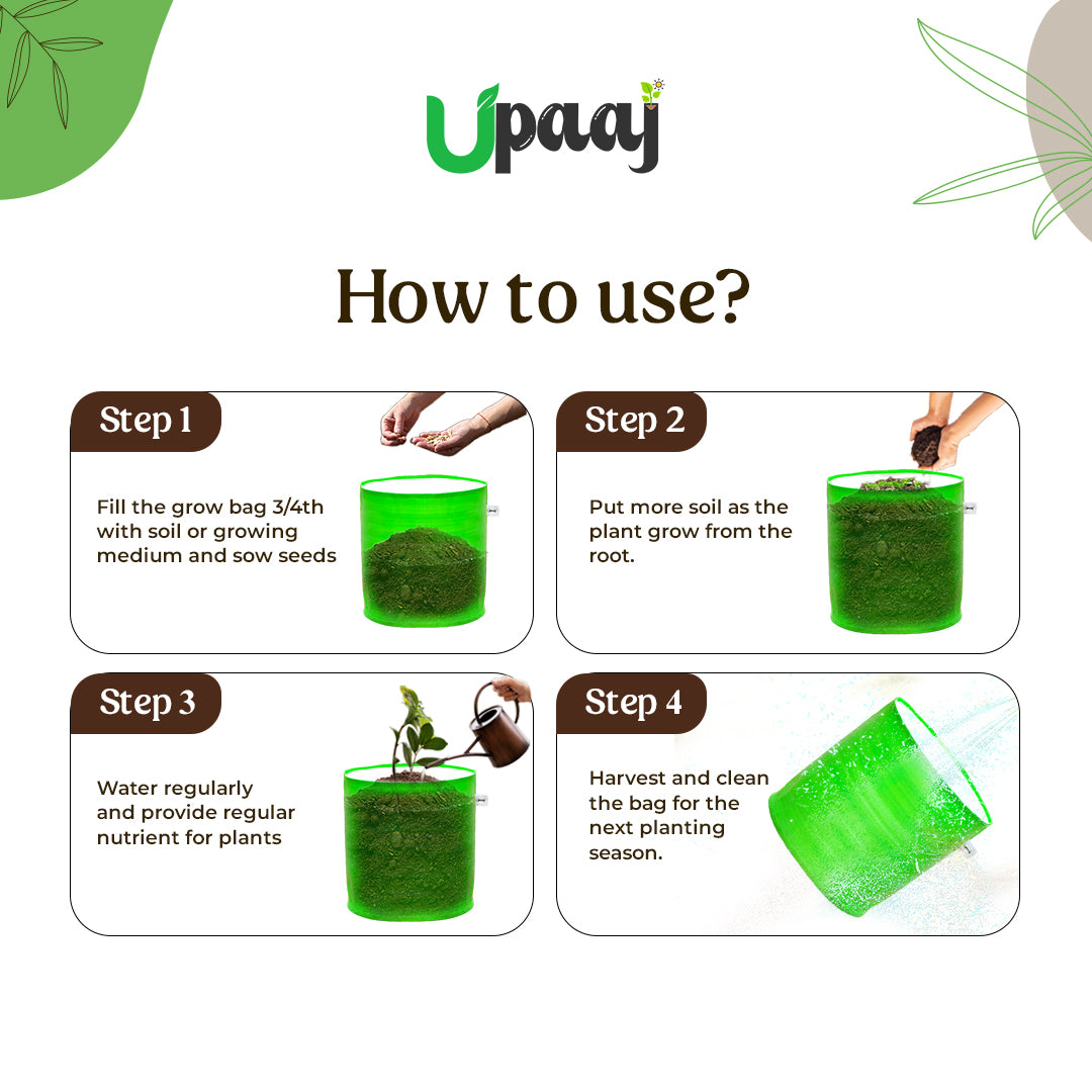 How to use plant bags 12X12 HDPE grow bags 