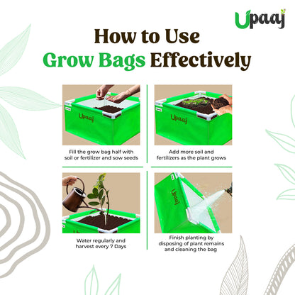 How to use rectangular garden bag for plants