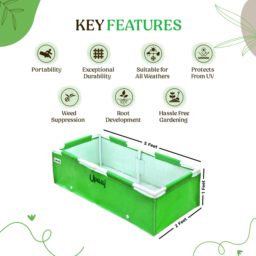 Key features of HDPE grow bags with pipe support