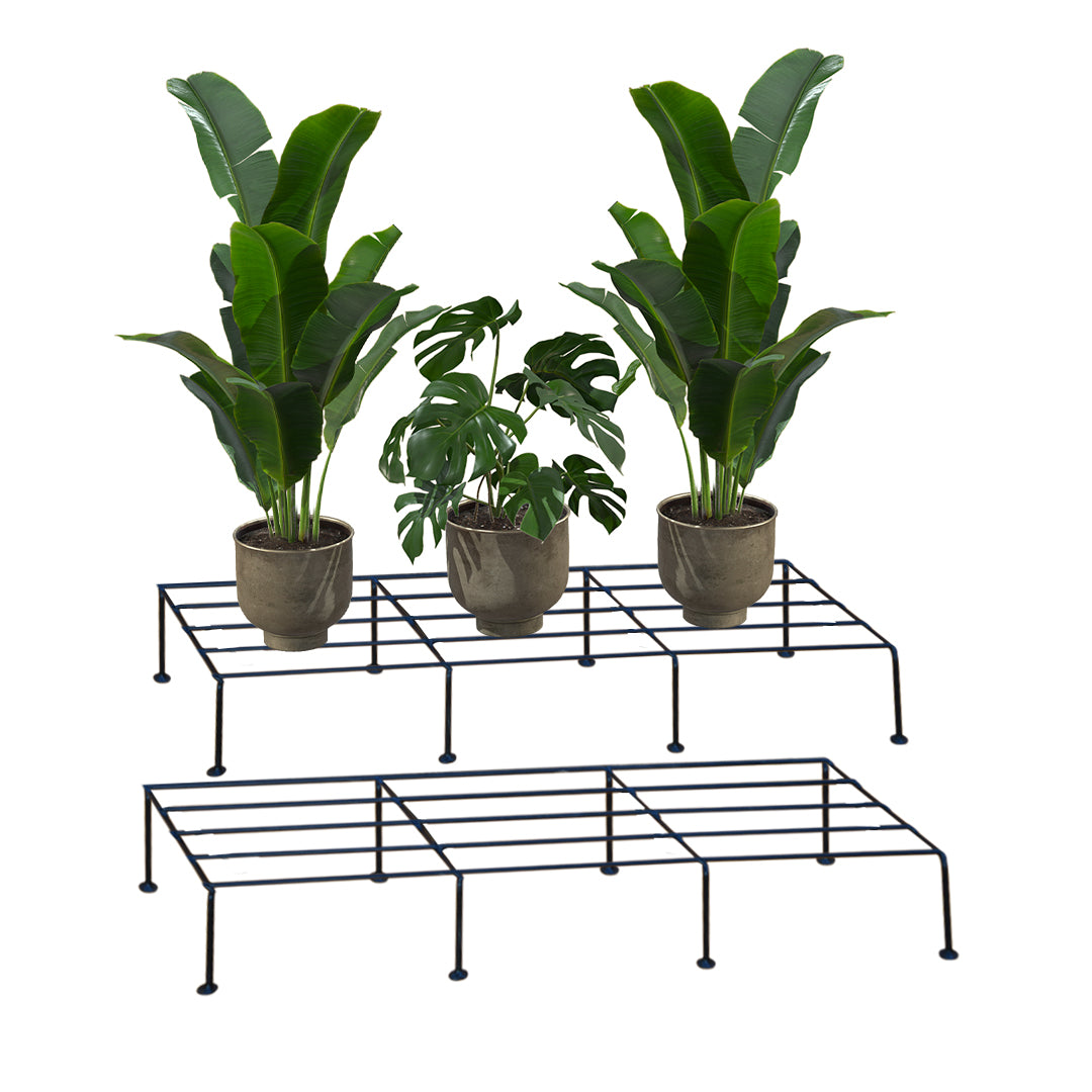 Pack of planter stand with plant pots