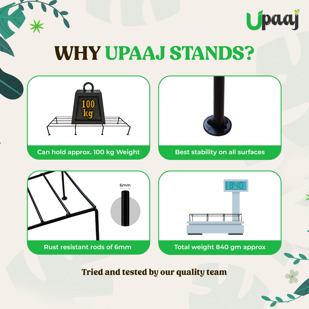 Why choose upaaj anti rust garden stand for plants